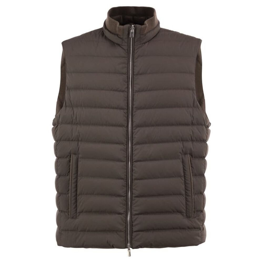 Fedeli Men Reversible Cashmere And Technical Quilted Gilet